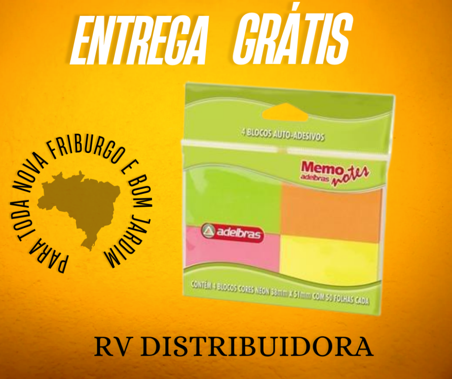 Bloco de Recado Autoadesivo Memonote Neon 38 mm x 51 mm 50 fls