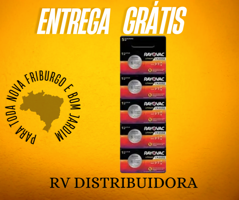PILHA RAYOVAC ELETRÔNICA CR2032 3V
