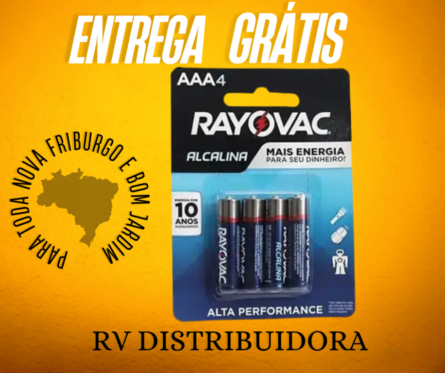 PILHA RAYOVAC ALCALINA PALITO AAA - 4UN