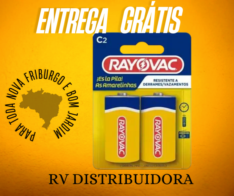 PILHA RAYOVAC AMARELINHA MÉDIA SM - 2UN