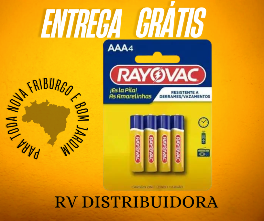 PILHA RAYOVAC AMARELINHA PALITO SM - 4UN