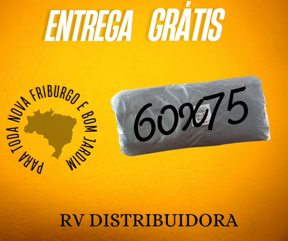 SACOLA AD PRETA ECONÔMICA 60x75 C/1000