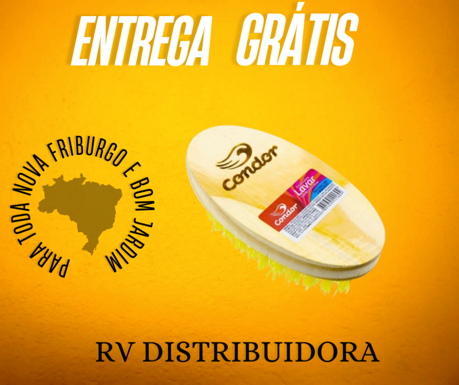 ESCOVA CONDOR LAVAR ROUPA MADEIRA