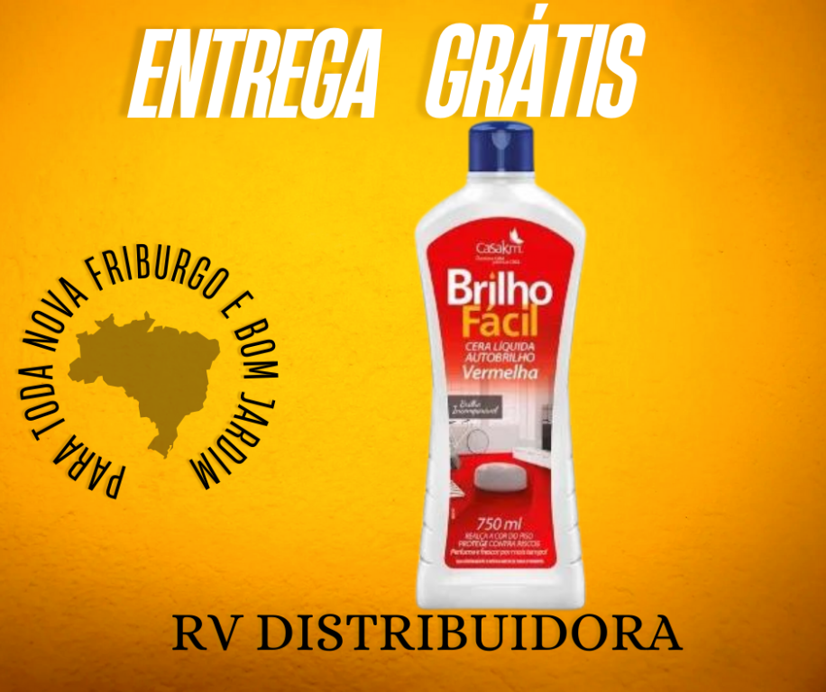 CERA LIQUIDA BRILHO FÁCIL VERMELHA 750ML