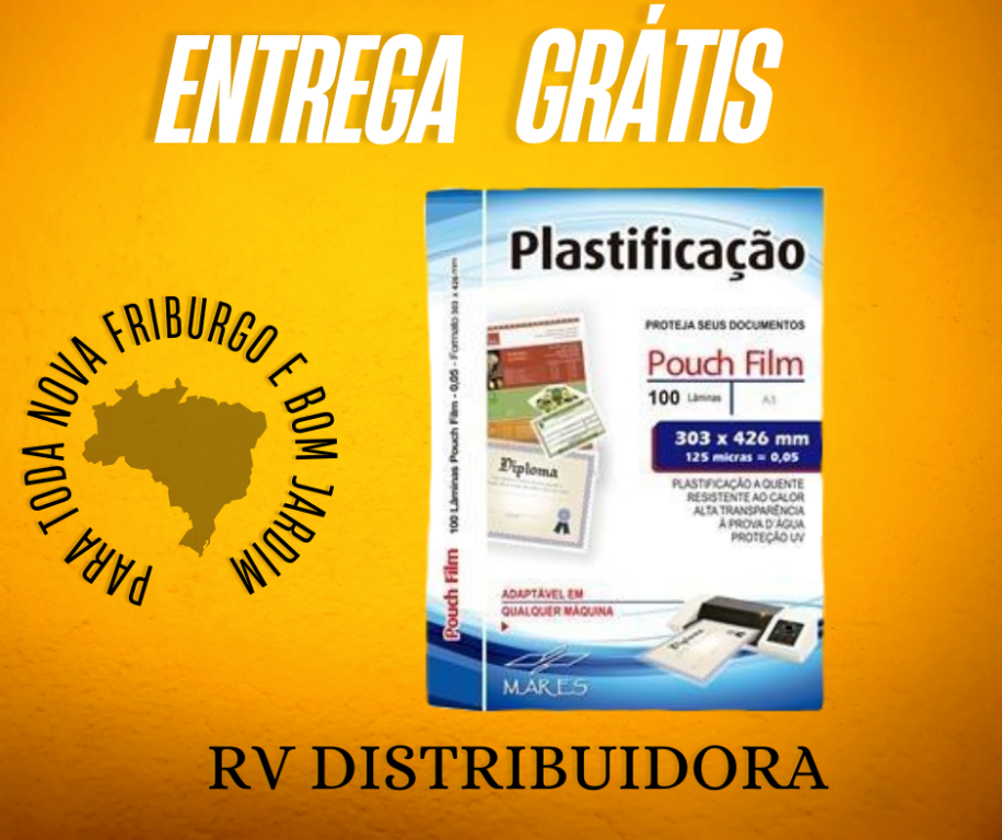 PLÁSTICO PARA PLASTIFICAÇÃO POUCH FILM A3 303 MM X 426 MM 0,05 - MARES