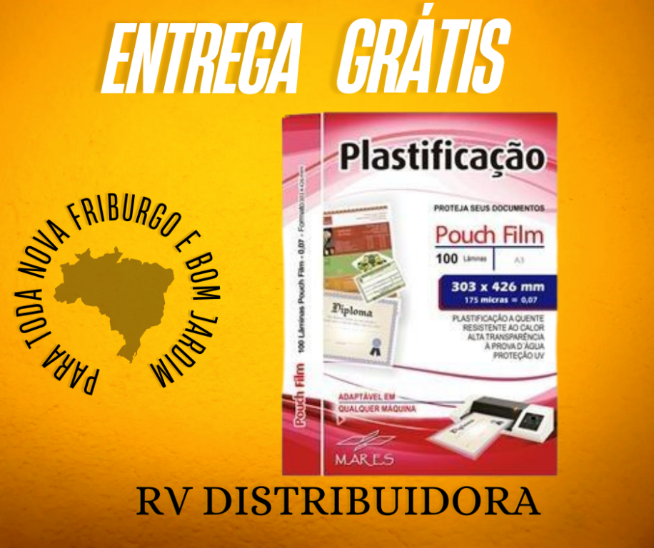 PLÁSTICO PARA PLASTIFICAÇÃO POUCH FILM A3 303 MM X 426 MM 0,07 - MARES
