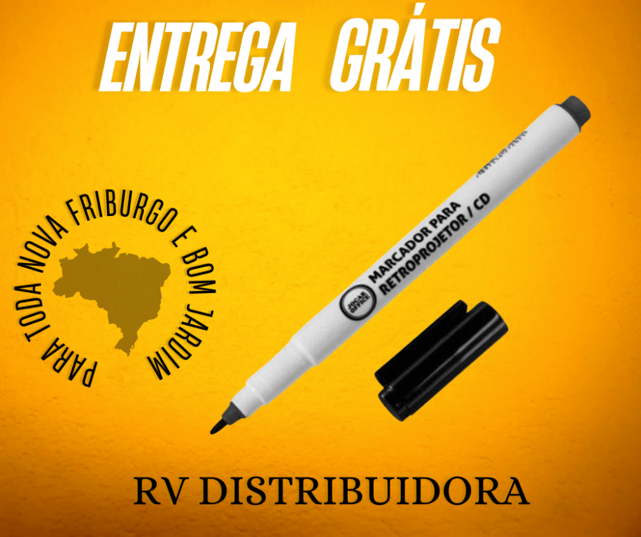 CANETA MARCADOR PARA RETROPROJETOR 2MM - PRETA - JOCAR OFFICE