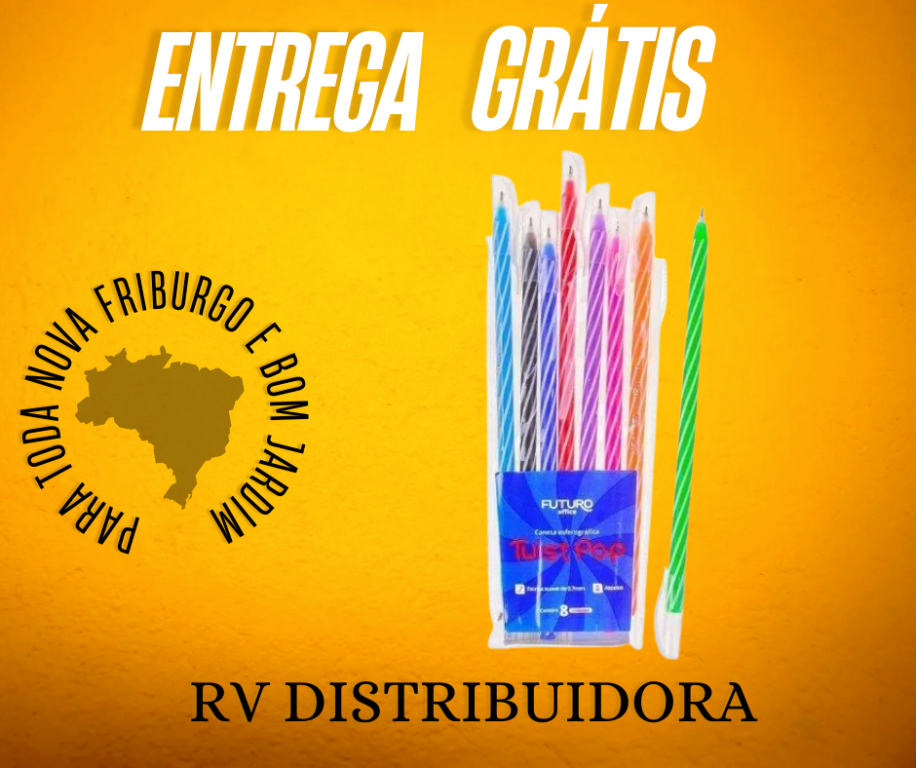 CANETA FUTURO TWIST POP COLORS 0,7MM C/8UND