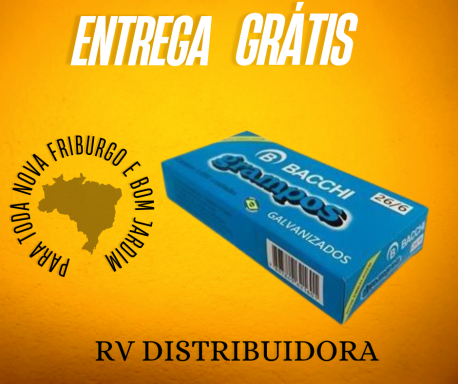 GRAMPO PARA GRAMPEADOR 26/6 GALVANIZADO 5000 GRAMPOS - BACCHI