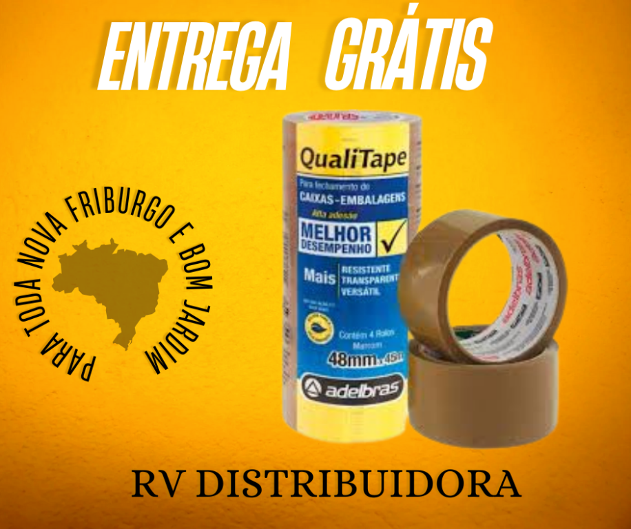 FITA EMBALAGEM 48X45 QUALI TAPE MARROM PCT C/4
