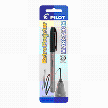 CANETA RETROPROJETOR 2.0 PRETO PILOT