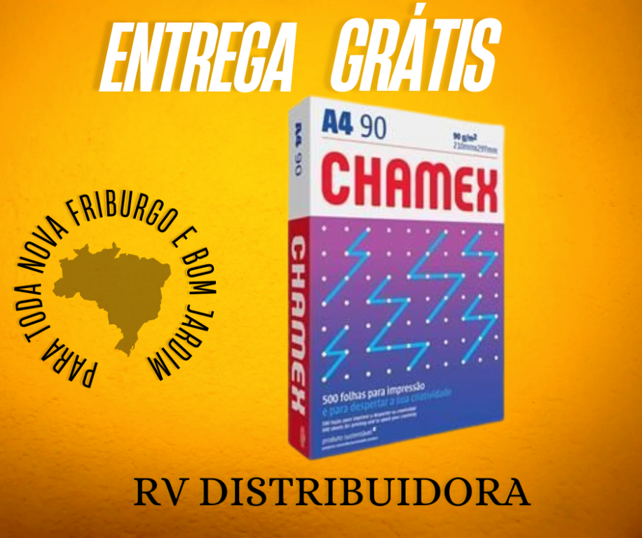 PAPEL A4 CHAMEX 90g COM 500F