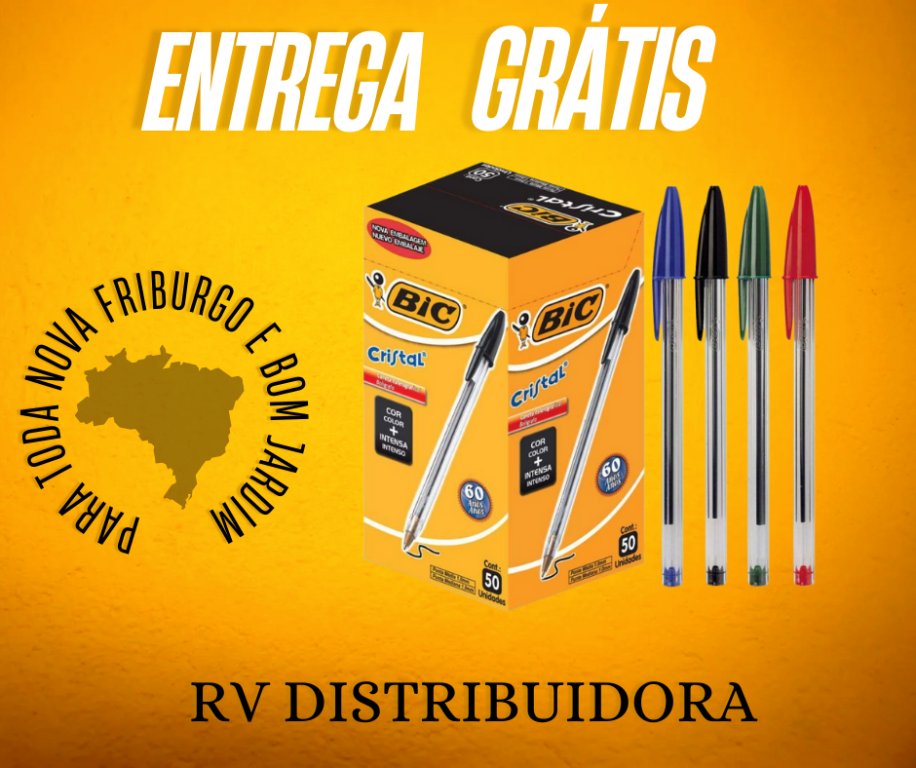 CANETA BIC CRISTAL TRAD VERMELHO UNID