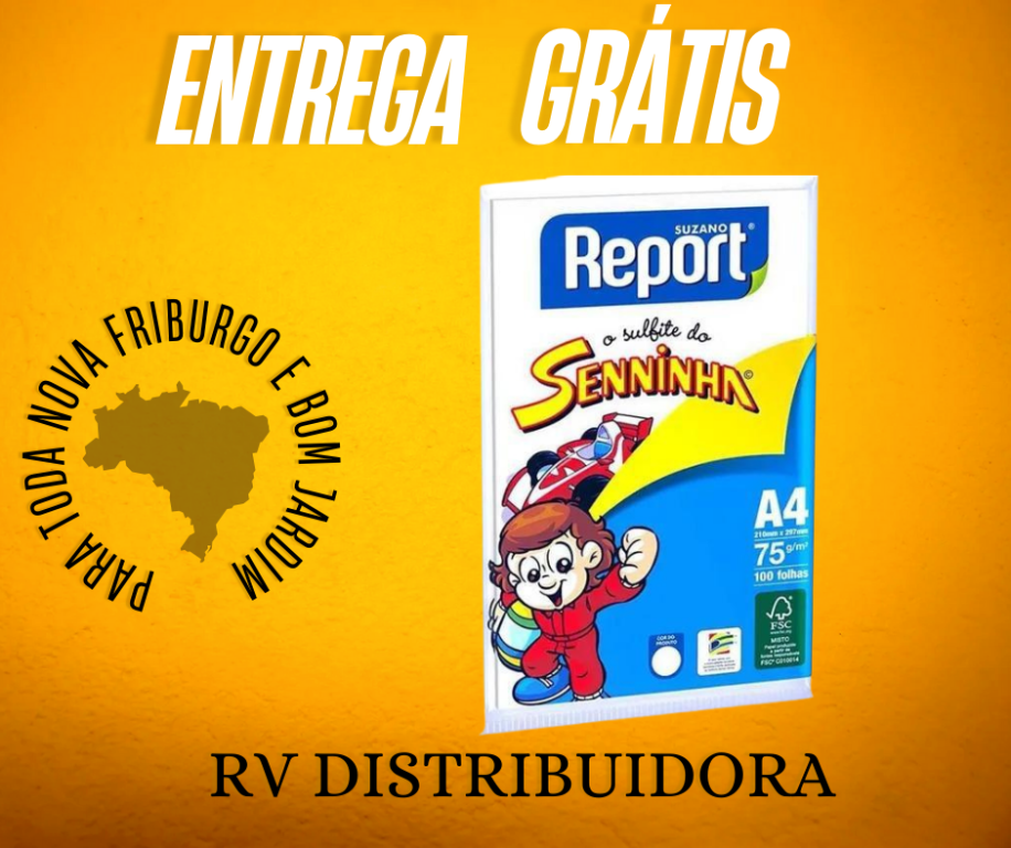 PAPEL A4 REPORT SENNINHA BRANCO 100 FOLHAS GRAMATURA 75 210MM X 297MM
