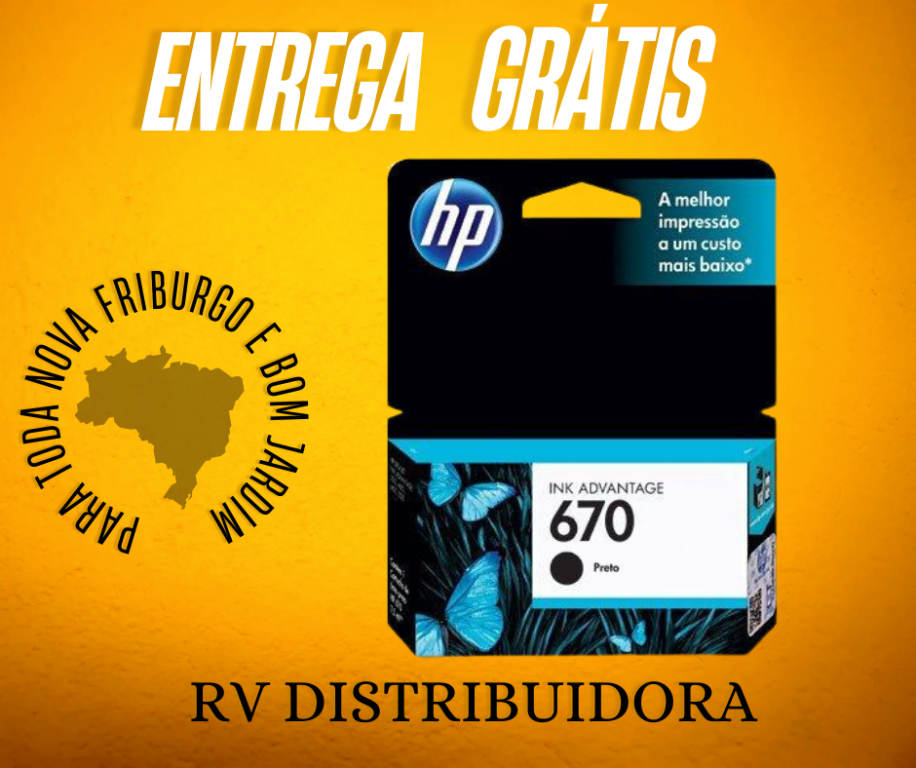 CARTUCHO HP 670 CZ113AB PRETO