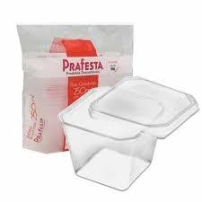 Kit pote PP quad. Prafesta 250 ml 20 un