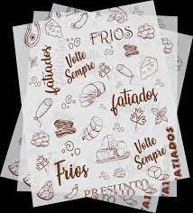 Papel acoplado Monolucido Allpel  lanches e frios 30x38  Sementinha c/ 400 fls