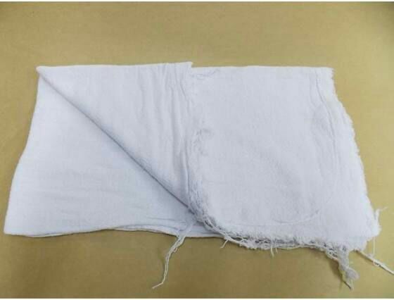 Saco alvejado 100% alg. branco 38x63 cm