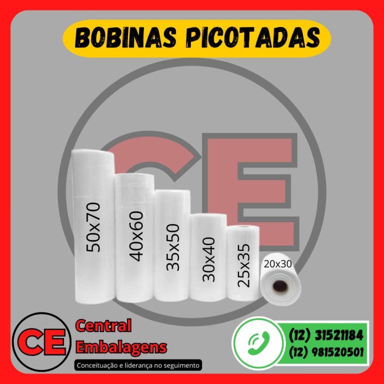 Bobina plást. fundo reto 20 x 30