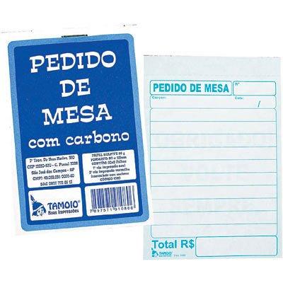 Comanda pedido mesa c/ carbono Tamoio
