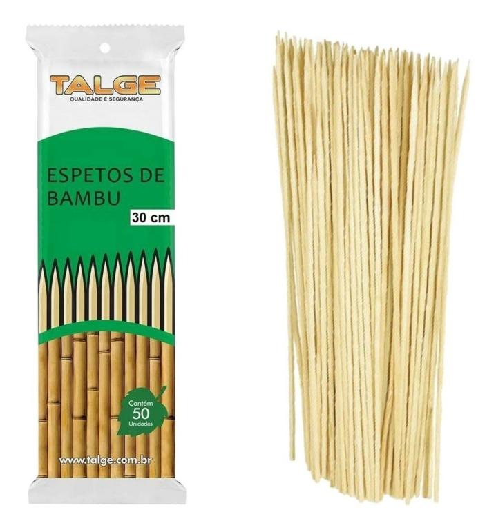 Espeto bambu Churrasco Talge 30 cm 100 x 50 un