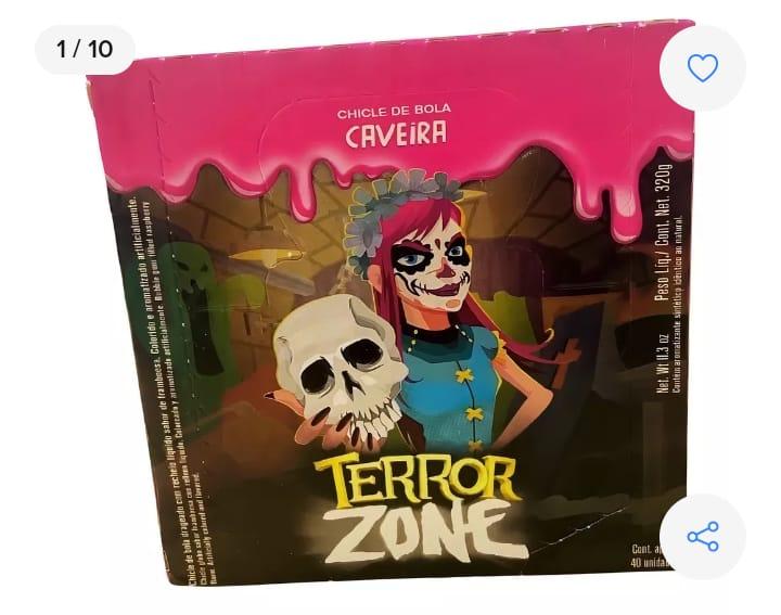 CHICLETE TERROR ZONE CAVEIRA