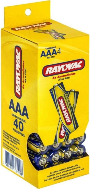 PILHA RAYOVAC AAA