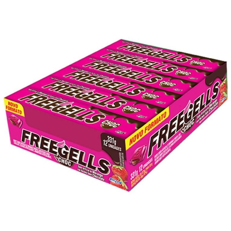 FREEGELLS MORANGO C/CHOCOLATE
