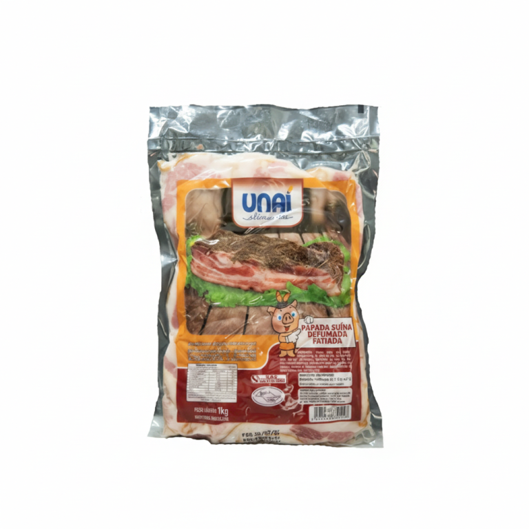 Bacon Papada Suína Defumada Fatiada Unaí