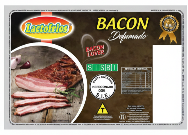 Bacon Fatiado Barriga - Lactofrios 1Kg