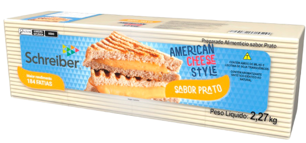 Queijo Fatiado Sabor prato Schereiber - 184 fatias