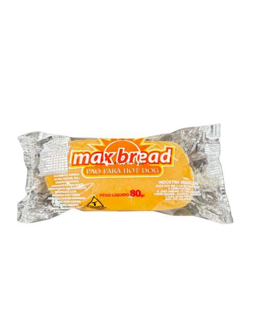 Pão Hot Dog Max Bread 80g - Cx. C/ 80un