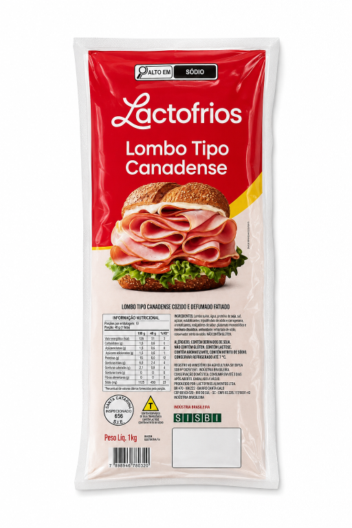 Lombo Tipo Canadense - Lactofrios 1Kg