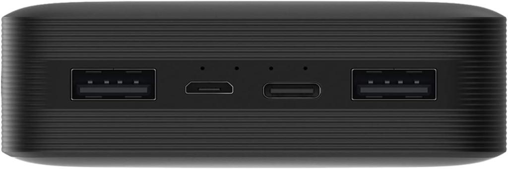 Xiaomi 20000mAh Redmi Power Bank, Carga Rápida, Carga Rápida de 24Way 18W, Portas de Entrada e Saída