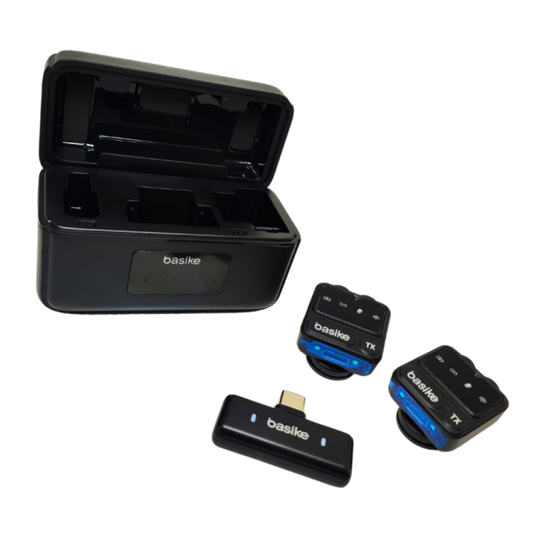 MICROFONE SEM FIO DE LAPELA COM SAÍDA TIPO C - BA-MIC003 - BASIKE