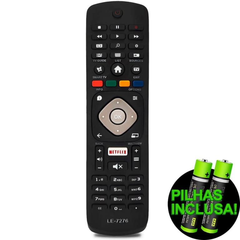 Controle Remoto Compatível com TV Philips Smart Series