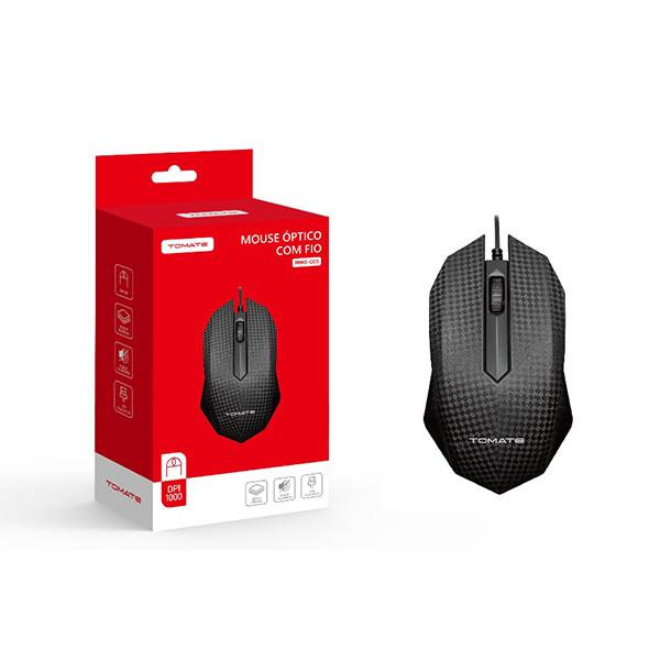 Mouse Óptico com Fio - MMO-O03- TOMATE