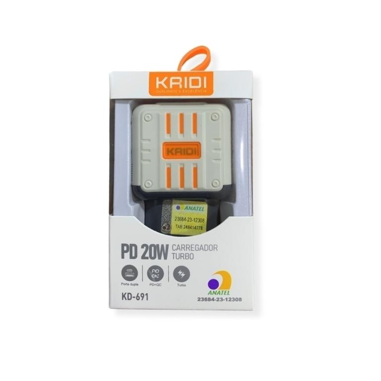 Carregador Fonte USB TPC 20W 3.0a Kaidi Kd-691