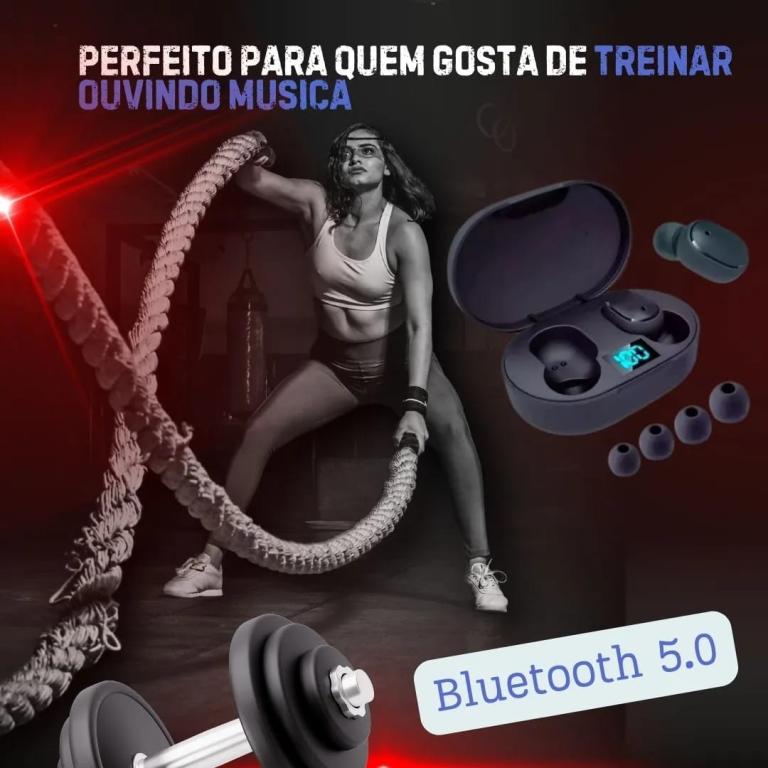 Fone de Ouvido Bluetooth Redmi AirDots Pro com visor de porcentagem de bateria