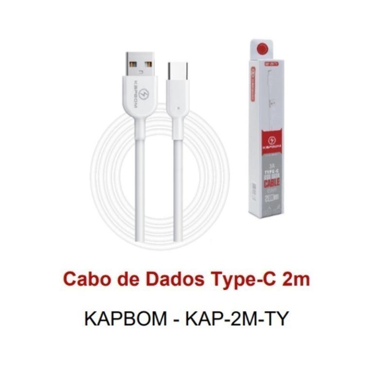 Cabo Carregador USB Tipo C-Kapbom