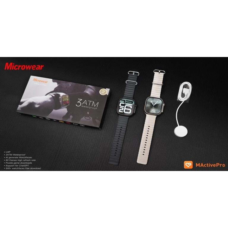 Watch Ultra 4 PRO U4 49mm 3ATM Prova D'Água Serie10 Serie10 Modo Esporte Microwear