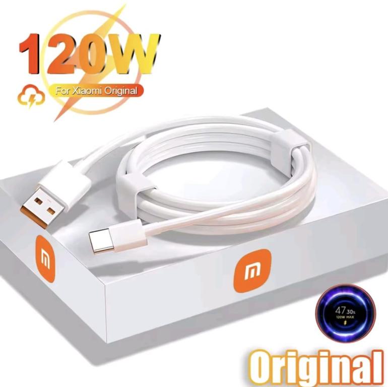 CABO para xiaomi 120w usb tipo c cabo tipo 6a 67w turbo carregamento rápido mi 15 14 13 ultra 13t pro 12 redmi