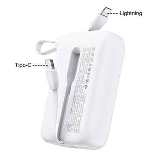 Carregador Portátil para Viagem Power Bank Turbo Kaidi Knc-01p 10.000mah