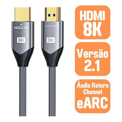 Cabo Hdmi 2.1 Ultra Hd 8K 2M Mhd-8002 Tomate