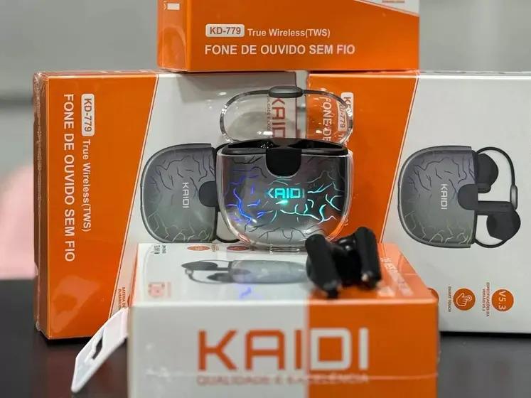 Fone de ouvido in-ear sem fio Kaidi TWS KD-779 preto