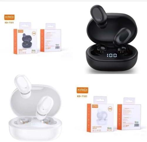 Fones de Ouvido KAIDI KD 7101 Sem Fio Bluetooth, Tela Digital (PRETO)