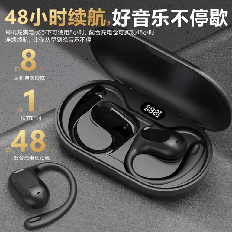 Fone De Ouvido Bluetooth Sem Fio Gancho Corrida Ciclismo F200