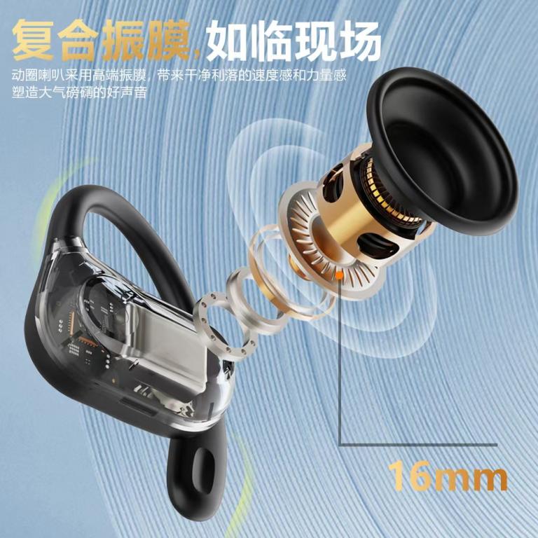 Fone De Ouvido Bluetooth Sem Fio Gancho Corrida Ciclismo F200