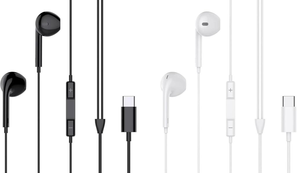 Fone de Ouvido Tipo-C Intra-auricular com som estéreo Kaidi KD-7009
