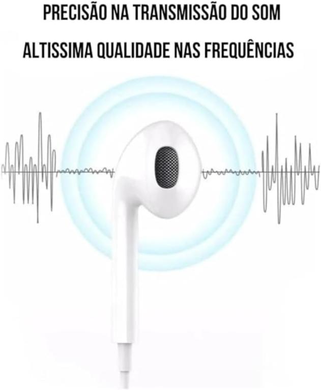 Fone de Ouvido com Fio - Entrada Tipo C, Redução de Ruído até 99,15%, USB-C, , Qualidade